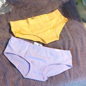 Pink VS 2 pair Hipsters NWTs.